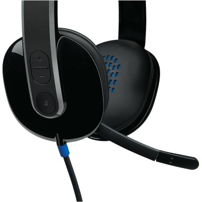 Logitech H540 USB Headset, Black [981-000480], Wired