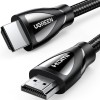 UGREEN  HD 140 (80403) HDMI 8K CABLE MALE TO MALE ALUMINUM ALLOY SHELL BRAIDED BLACK 2M