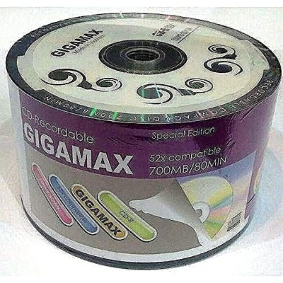 GIGAMAX CD-R Recodable 52x compatible 700MB/80MIN 50x1