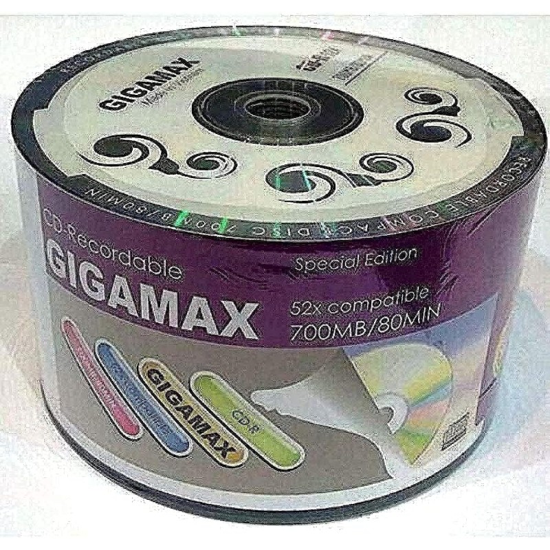 GIGAMAX CD-R Recodable 52x compatible 700MB/80MIN 50x1