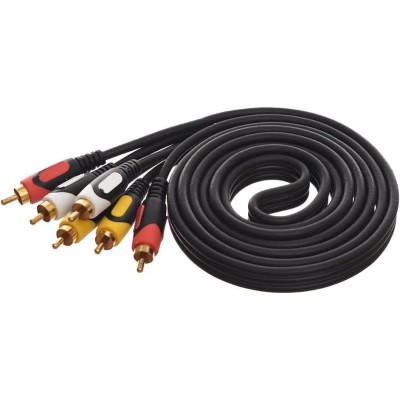 Audio Cable  3*3 1.5M - Black