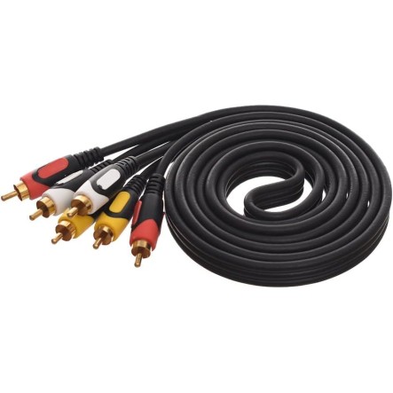 Audio Cable  3*3 1.5M - Black