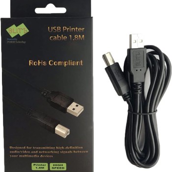BLITZ Printer Cable USB 2.0 A/B Male 1.8M