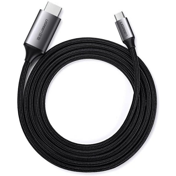 UGREEN (50570) MM142 USB-C to HDMI Male to Male Cable Aluminum Shell 1.5m (Gray Black)