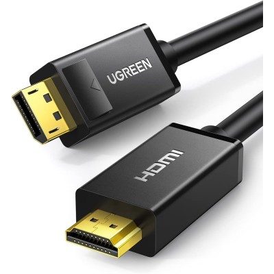 UGREEN 10202 4K (2M)DisplayPort to HDMI Cable, 4Kx2K @30Hz Resolution, 2.25Gbps Bandwidth