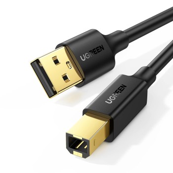 UGREEN 10352 US135 USB 2.0 AM to BM Print Cable 5m (Black)