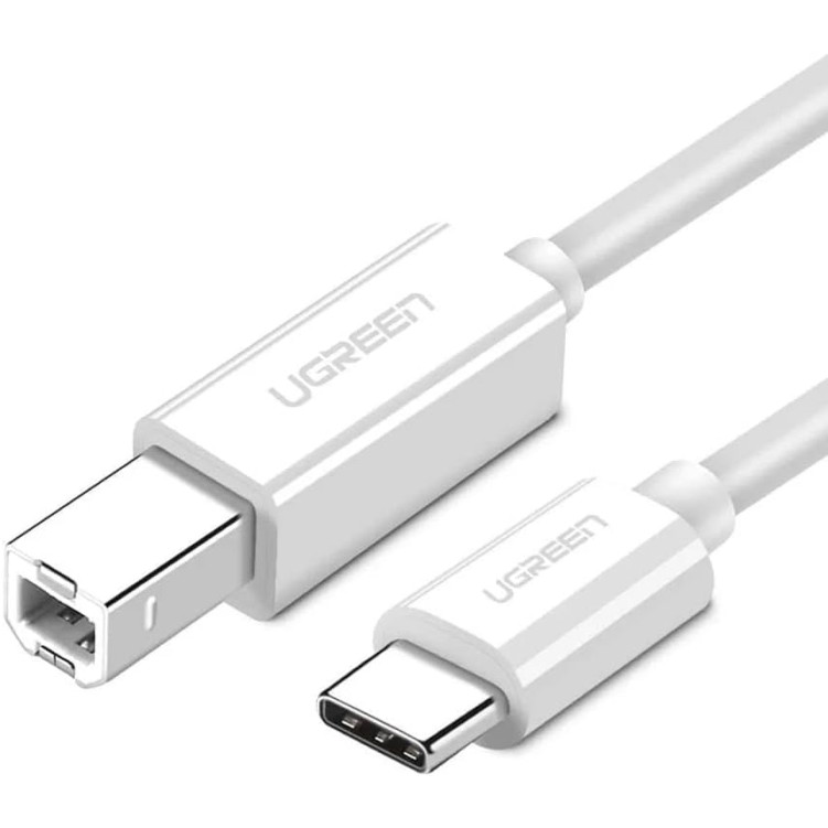 UGREEN 40417 US241 USB-C to USB2.0 Printer Cable 1.5m -White UGREEN 40417 US241 USB-C to USB2.0 Printer Cable 1.5m -White