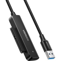 Ugreen SATA Cable SATA to USB 3.0 Adapter Hard Drive Cable External Disk Reader 2.5 SSD to HDD Clone Transfer Upgrade Kit UASP Connector Compatible for Crucial WD SanDisk Toshiba Internal HDD SSD,PS5.