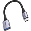 Ugreen USB C to USB Adaptor Aluminum OTG Adapter Cable Type C Male to USB 3.0 Female Supports 5Gbps Transfer, Compatible with MacBook 2022 iPad Air 5 Galaxy S22 Pixel 6 Nexus 6P 5X and more(Gray) 70889