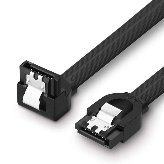 Ugreen SATA Cable 3.0 To Hard Disk Drive HDD SSD ODD 6Gbps High-Speed Data Plug Cord, Straight To Bending (0.5M) - 