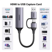 Ugreen HDMI to USB-A/USB-C Video Capture Card 4K 