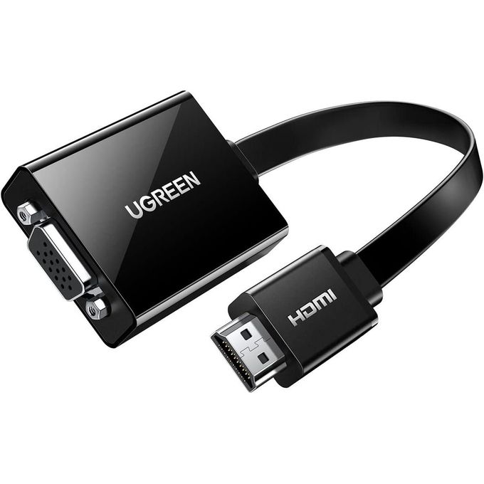Ugreen Active HDMI to VGA Adapter Converter with 3.5mm Audio Jack up to 1080P Compatible With PC, Laptop, Ultrabook, Raspberry Pi, Chromebook - Black Ugreen Active HDMI to VGA Adapter Converter with 3.5mm Audio Jack up to 1080P Compatible With PC, Laptop, Ultrabook, Raspberry Pi, Chromebook - Black