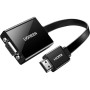 Ugreen Active HDMI to VGA Adapter Converter with 3.5mm Audio Jack up to 1080P Compatible With PC, Laptop, Ultrabook, Raspberry Pi, Chromebook - Black