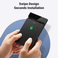 Ugreen USB C Hard Drive Enclosure USB 3.1 Gen 2 Type C to SATA External Hard Drive Disk Case Adapter 