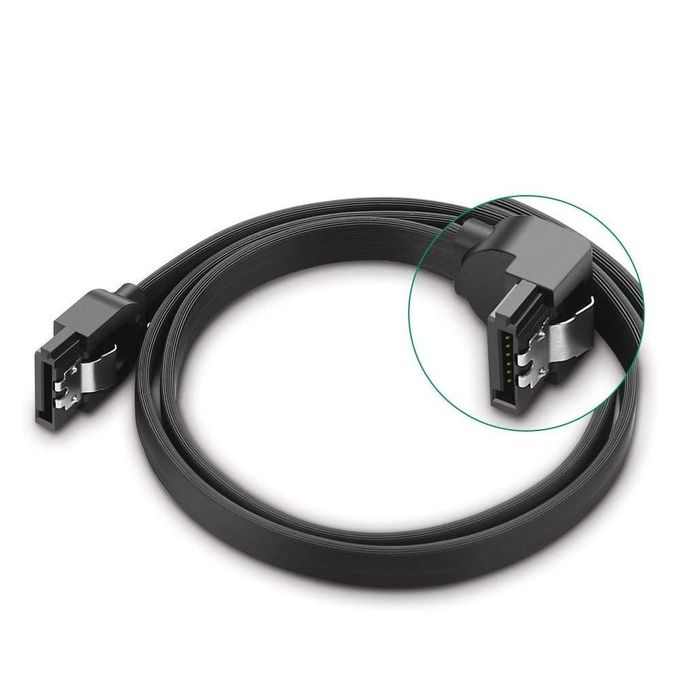 Ugreen SATA Cable 3.0 To Hard Disk Drive HDD SSD ODD 6Gbps High-Speed Data Plug Cord, Straight To Bending (0.5M) - 