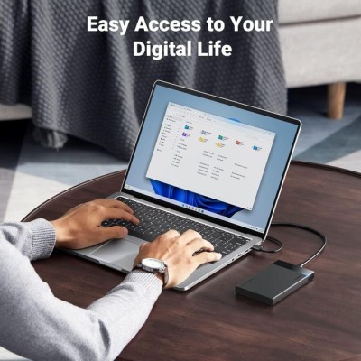 Ugreen USB C Hard Drive Enclosure USB 3.1 Gen 2 Type C to SATA External Hard Drive Disk Case Adapter 