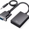 VGA to HDMI Adapter with 3.5MM Audio Jack