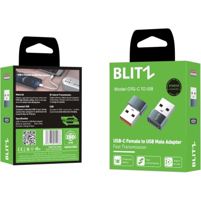 BLITZ USB-C Female to USB Male (otg-c to usb)