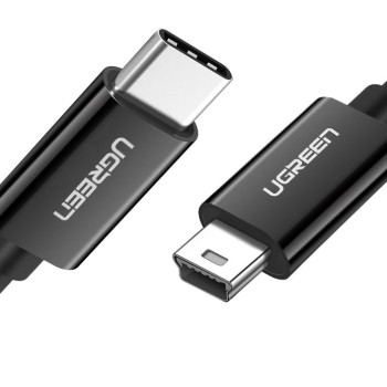 UGREEN (50445) USB-C to Mini USB Male to male Cable 1m (Black)
