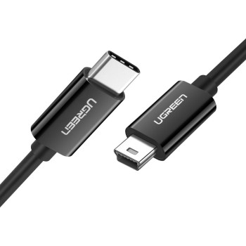 UGREEN (50445) USB-C to Mini USB Male to male Cable 1m (Black)