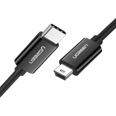 UGREEN (50445) USB-C to Mini USB Male to male Cable 1m (Black)