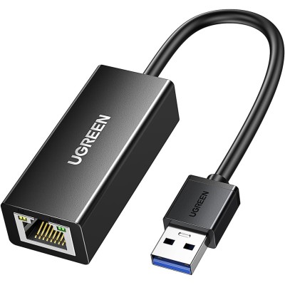 UGREEN CR111 (20256) USB 3.0 Gigabit Ethernet Adapter (Black)