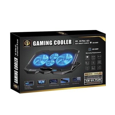 STANDARD GAMING COOLER 4FAN iCE-04 Plus LEDLIGHT