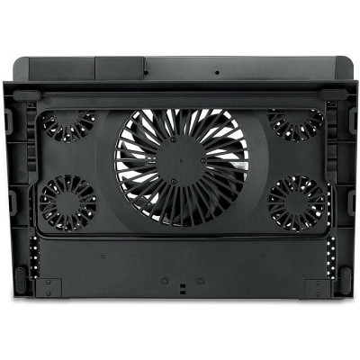 Redragon GCP500 IVY Laptop Cooler - 5 Quiet fans - 2 USB Port - Fan Speed Control - Aluminum Panel -