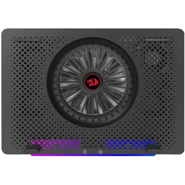 Redragon GCP500 IVY Laptop Cooler - 5 Quiet fans - 2 USB Port - Fan Speed Control - Aluminum Panel -