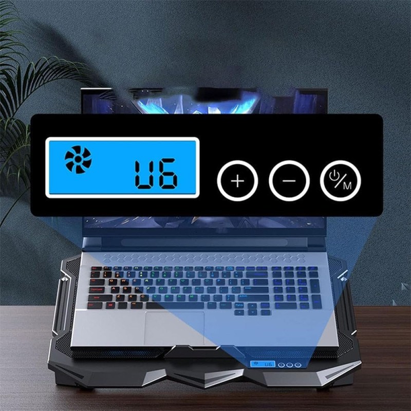 STANDARD GAMING COOLER 4FAN iCE-04 Plus LEDLIGHT