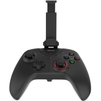Redragon Forge G711 Wireless Gaming Controller, Multi-Platform, RGB, 4 Programmable Buttons, USB 2.4GHz, Bluetooth, USB Type-C, Six-Axis Gyroscope, Black