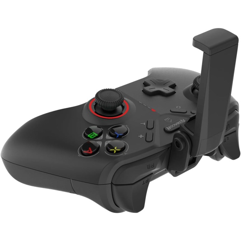 Redragon Forge G711 Wireless Gaming Controller, Multi-Platform, RGB, 4 Programmable Buttons, USB 2.4GHz, Bluetooth, USB Type-C, Six-Axis Gyroscope, Black