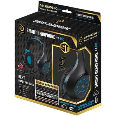 Standard GM-2100 ENC SMART Headphone - blue (Noise Cancellatione)
