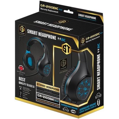 Standard GM-2100 ENC SMART Headphone - blue (Noise Cancellatione)