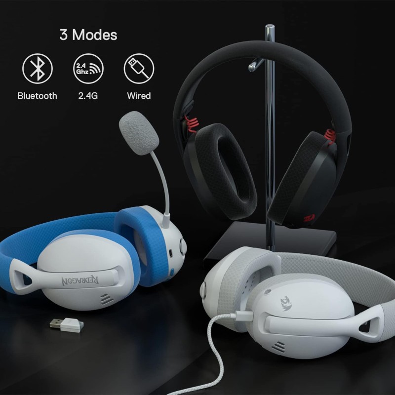 REDRAGON H848 IRE PRO Bluetooth / Wireless / Wired Gaming Headset – 7.1 Surround Sound.