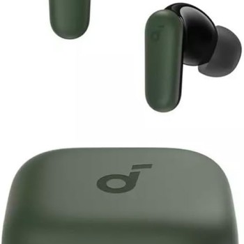 Anker Soundcore R50i NC True Wireless Earbuds 10mm Drivers with Big Bass, Bluetooth 5.3, 45H Playtime, IP54-Sweatguard M waterproof, AI Clear Calls with 4 Mics, 22 Preset EQs via App-green