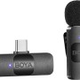 BOYA BY-V10 Wireless Microphone System with USB-C for Mobile (2.4 GHz) - Black