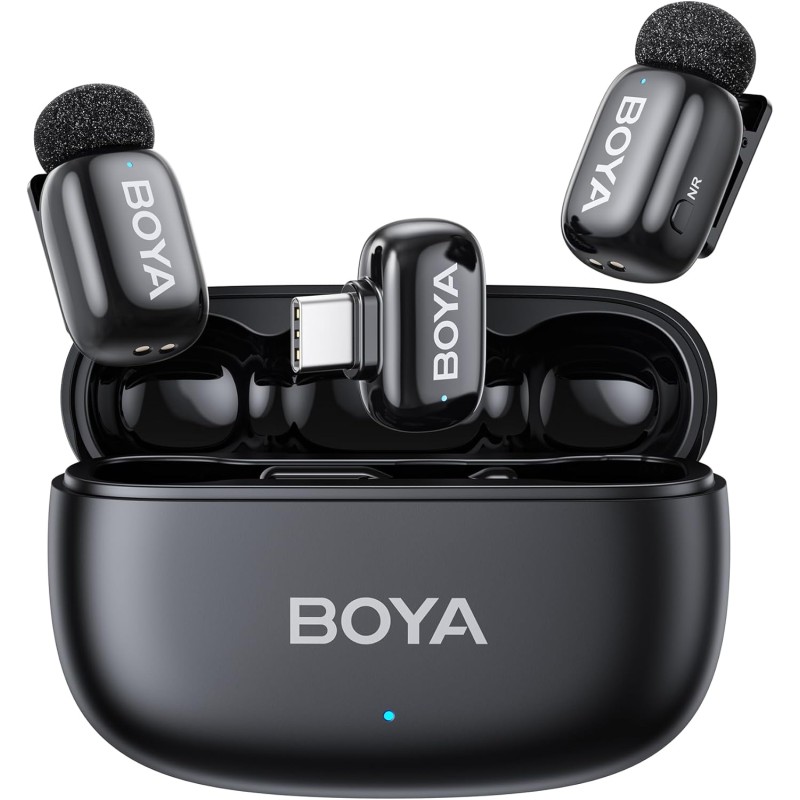 BOYA Mini 2-Person Wireless Microphone With Charging Case
