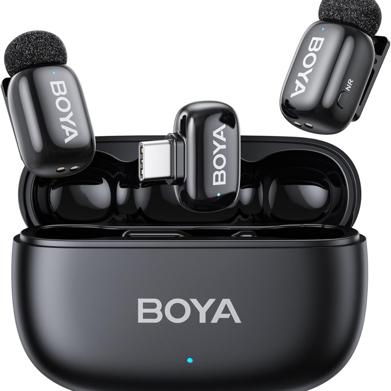 BOYA Mini 2-Person Wireless Microphone With Charging Case