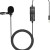 Boya by-m1 lavalier microphone with windshield for smartphones and cameras - black
