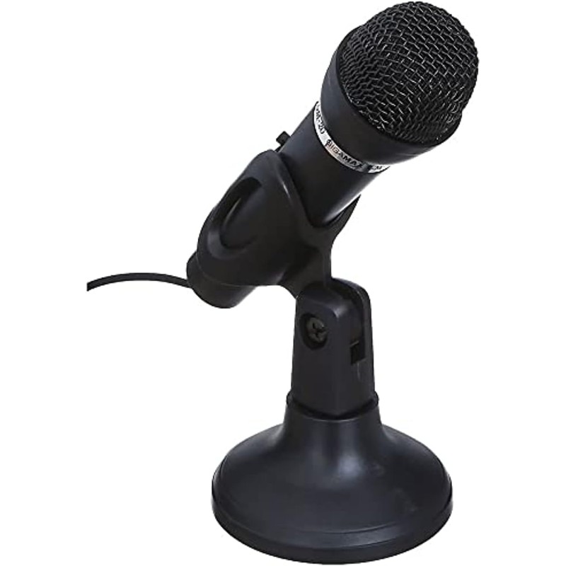 GIGAMAX GM-20 AUX Microphone with Stand - Black
