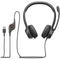 Logitech H390 USB Computer Headset with Enhanced Digital Audio and Inline Controls - Black