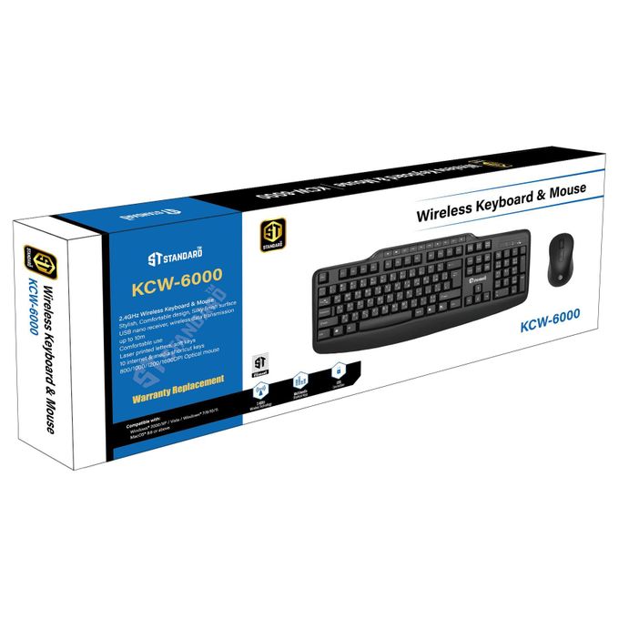 STANDARD Wireless Keyboard & Mouse KCW-6000