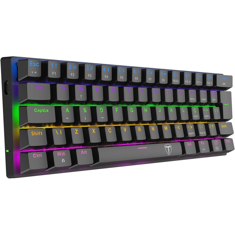 T-Dagger ARENA T-TGK321 60% Mechanical Gaming Keyboard (blue Switch) - Black