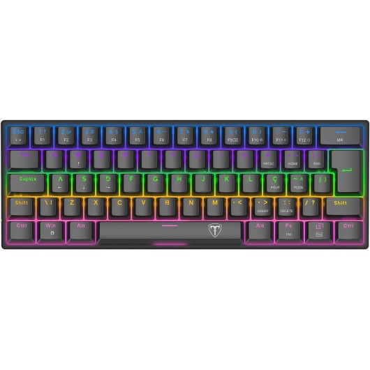T-Dagger ARENA T-TGK321 60% Mechanical Gaming Keyboard (blue Switch) - Black