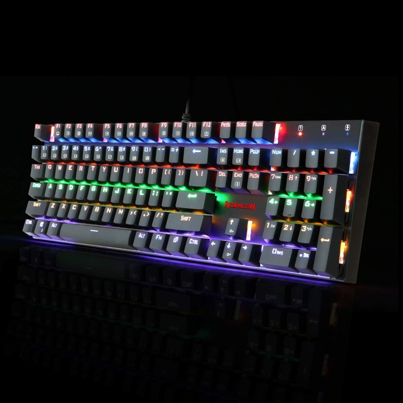 Redragon K565 Rudra Rainbow Mechanical Gaming Keyboard - Red Switch Redragon K565 Rudra Rainbow Mechanical Gaming Keyboard - Red Switch
