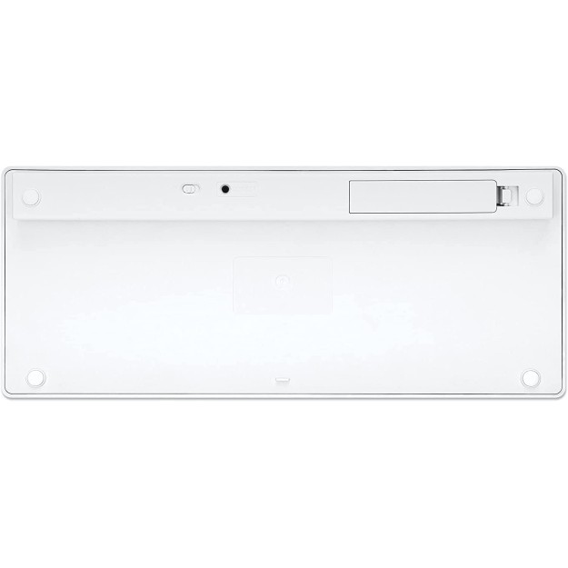 Manhattan Ultra Slim Dual-Mode Wireless Keyboard - 180566 - Silver / White