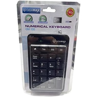 Gigamax Wired Usb Number Pad Numerical Keyboard (23 Keys, Black)