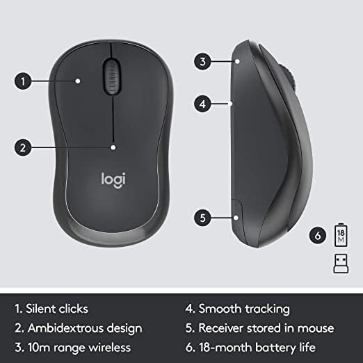Logitech MK295 Silent Wireless Combo Keyboard and Mouse Logitech MK295 Silent Wireless Combo Keyboard and Mouse