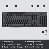 Logitech MK295 Silent Wireless Combo Keyboard and Mouse Logitech MK295 Silent Wireless Combo Keyboard and Mouse